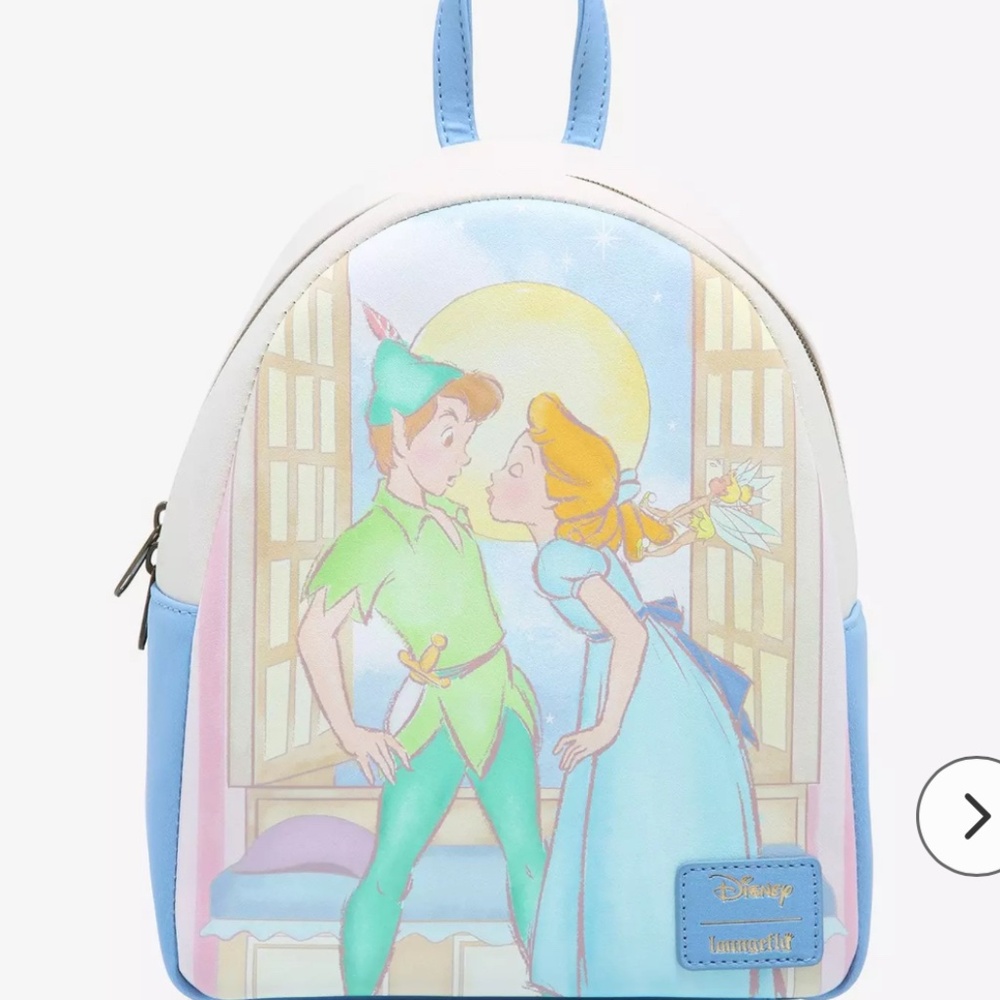 Loungefly Disney Peter Pan Wendy Kiss Mini Backpack Neverland